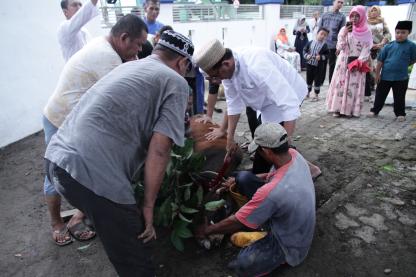 Idul Adha 1439 H, Dinas Kominfo Provsu Sembelih 4 Ekor Sapi dan 2 Ekor Kambing